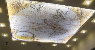 Натяжной потолок с фотопечатью Юрга, цена от 6245 руб.